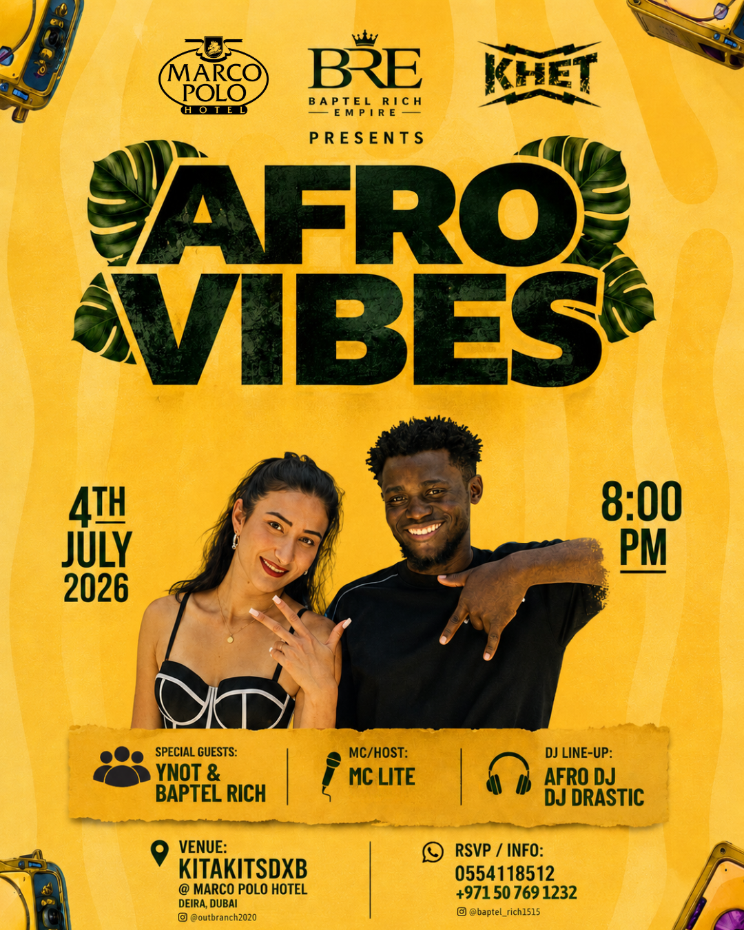 Kitakits Afro Vibes campaign poster
