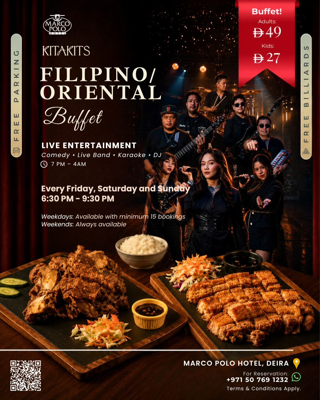 Kitakits Kabayan buffet and live band creative